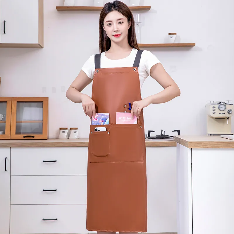 Домашнего приготовления пищи защита от масла и грязи устойчивый к загрязнениям рабочая одежда 6752 (6)