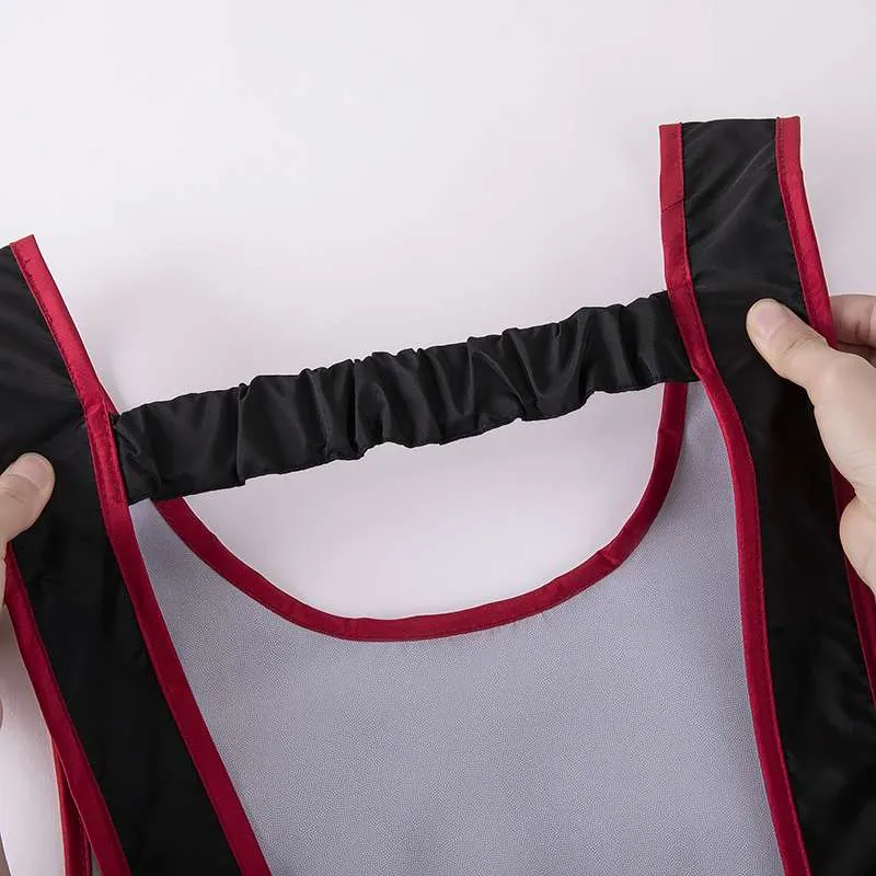 Цзяцили Модный контрастный жилет-фартук с карманом на молнии для домашней кухни водонепроницаемый защита от масла 6760 (14)