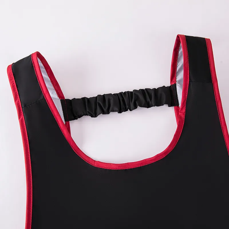 Цзяцили Модный контрастный жилет-фартук с карманом на молнии для домашней кухни водонепроницаемый защита от масла 6760 (7)