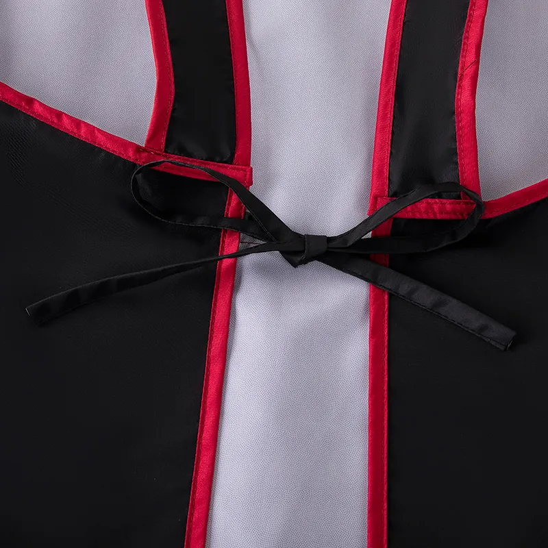 Цзяцили Модный контрастный жилет-фартук с карманом на молнии для домашней кухни водонепроницаемый защита от масла 6760 (8)