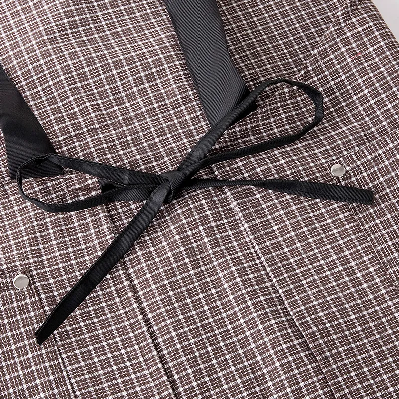 Цзяцили Модный рабочий фартук унисекс многоцветный из плотной хлопковой ткани 6339 (9)