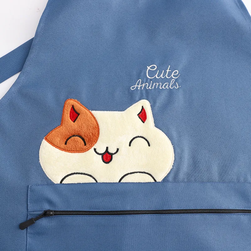 Цзяцили Свежий дизайн с большой мордочкой кошки водонепроницаемый фартук для кухни 6728 (11)