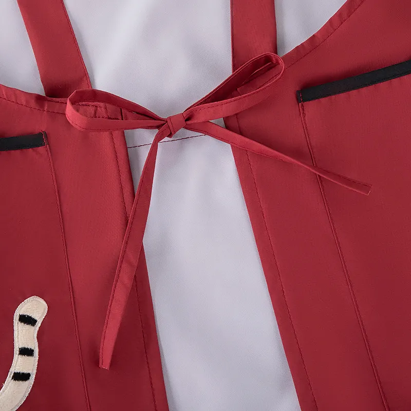 Цзяцили Симпатичный фартук с кошками и карманом на молнии для домашнего приготовления пищи 6756 (11)