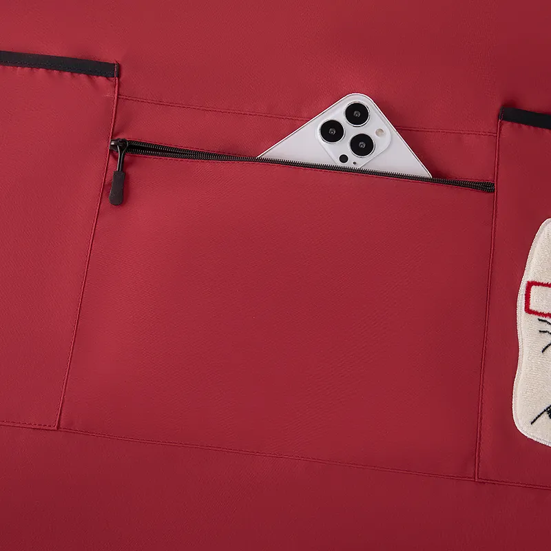 Цзяцили Симпатичный фартук с кошками и карманом на молнии для домашнего приготовления пищи 6756 (17)