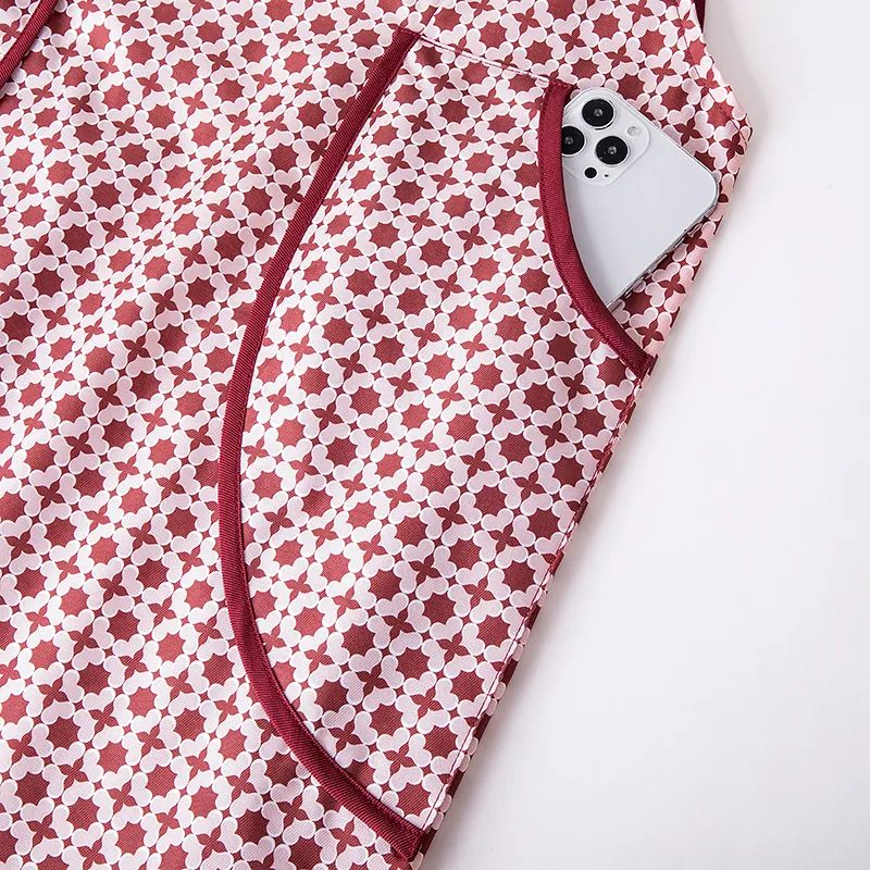 Цзяцили Стильный жилет-фартук с четырехлистным клевером для приготовления 6337 (18)