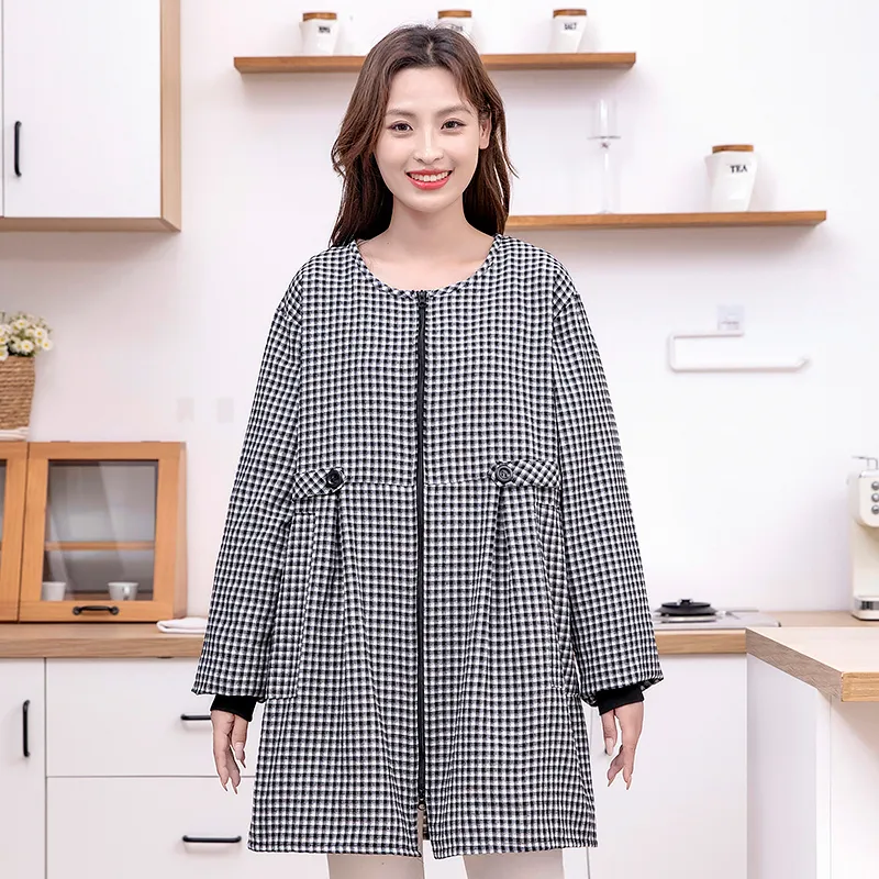 Цзяцили Стильный принцесси фасон фартук домашный с длинными рукавами для приготовления пищи ношение 3062 (6)