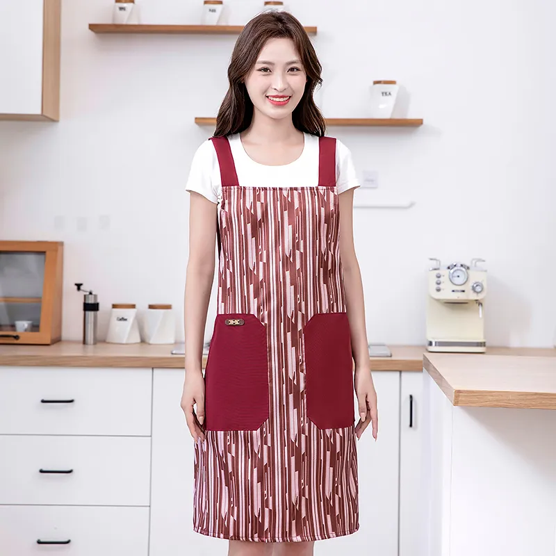 в полоску для кухни износостойкий защита от масла и грязи унисекс 6369 (6)