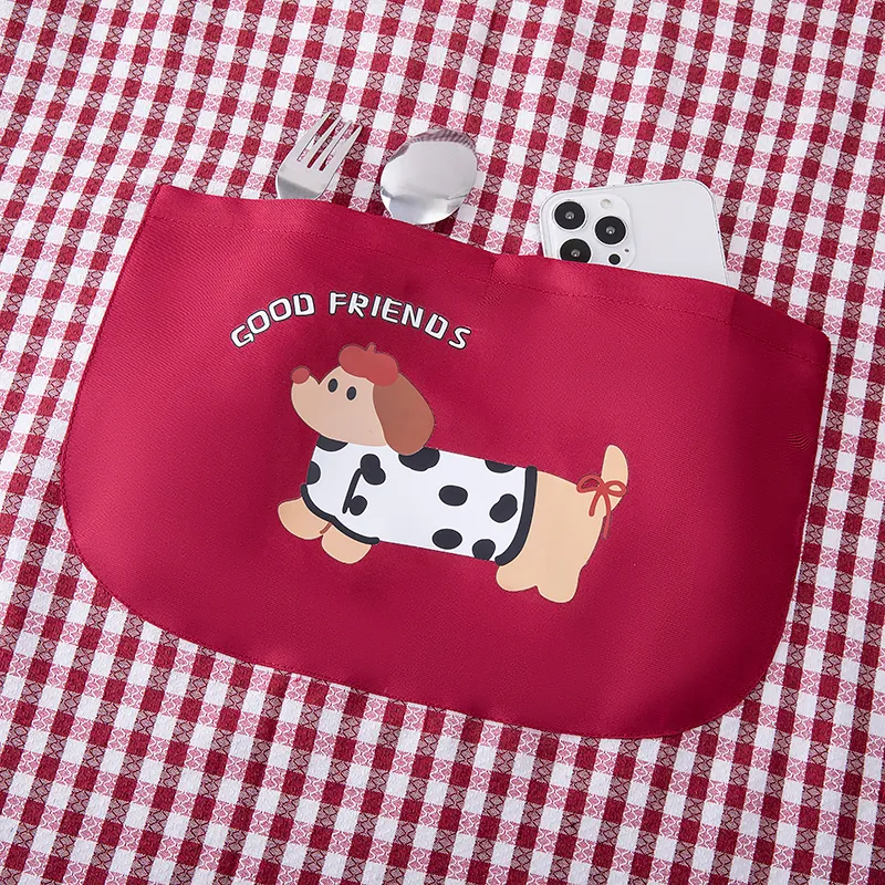 детский собака хлопковый передник с длинными рукавами для домашнего приготовления пищи защита от пыли и грязи комфортный дышащий 8713 (10)