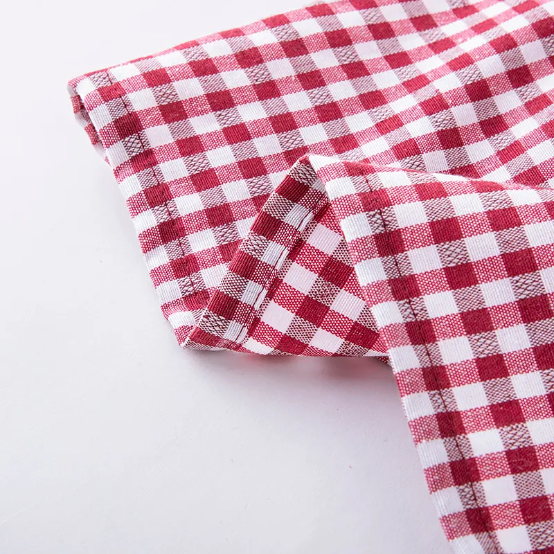 клетчатый плательный фартук домашный с длинными рукавами для кухни и приготовления пищи ношение поверх одежды защита от пыли 3731 (13)