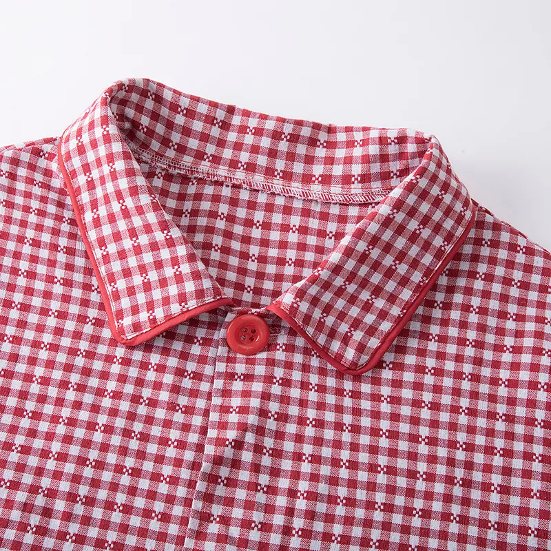 с отложным воротником для домашнего приготовления пищи защита от пыли и грязи устойчивый к загрязнениям рабочая одежда 3722 (9)