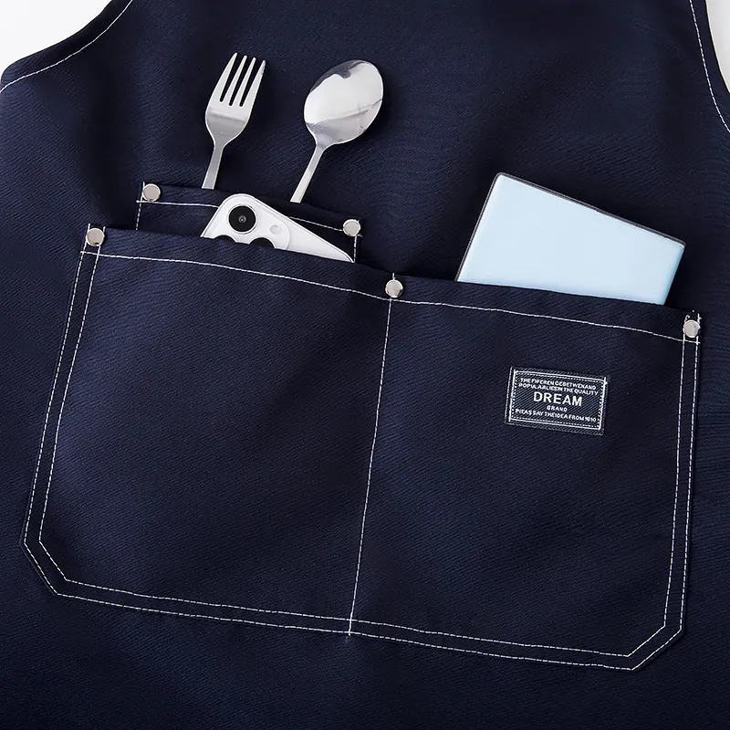 фартук для кухни защита от масла и грязи рабочая одежда для кофейни возможность нанесения логотипа 6350 (12)